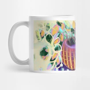 Purple vase and orange Mug